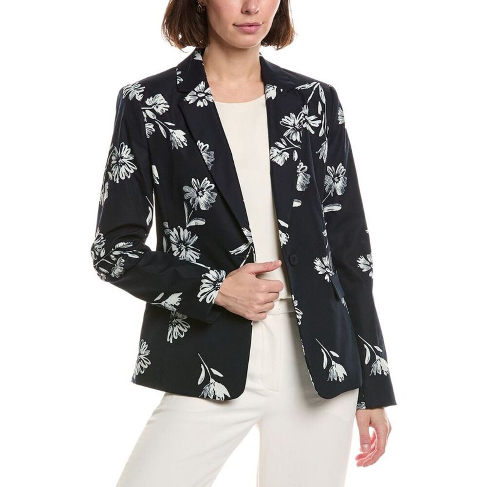 Tahari Asl Womens  Blazer, Navy